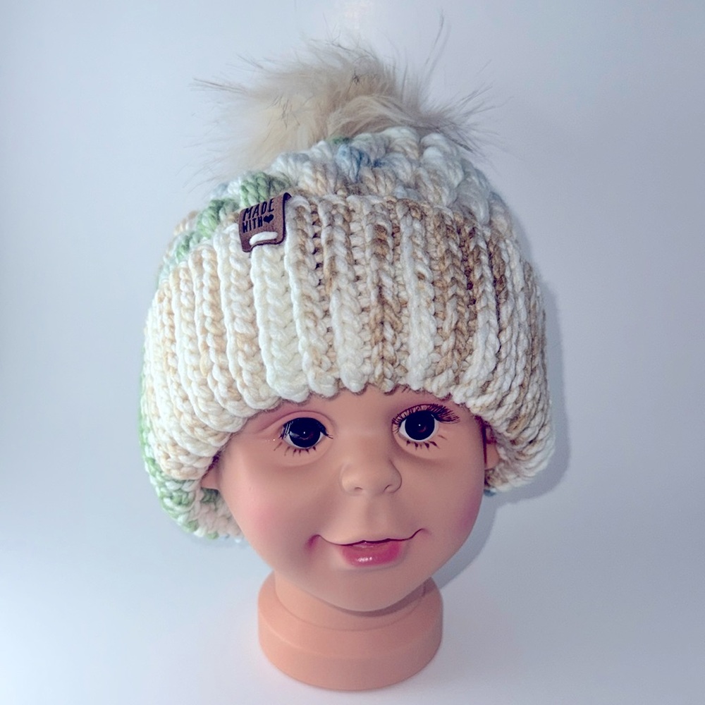#14 This is a very cozy crocheted winter hat.